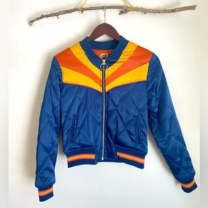 Classic Rock Couture ⚡️ Rising Sun Bomber sz Small